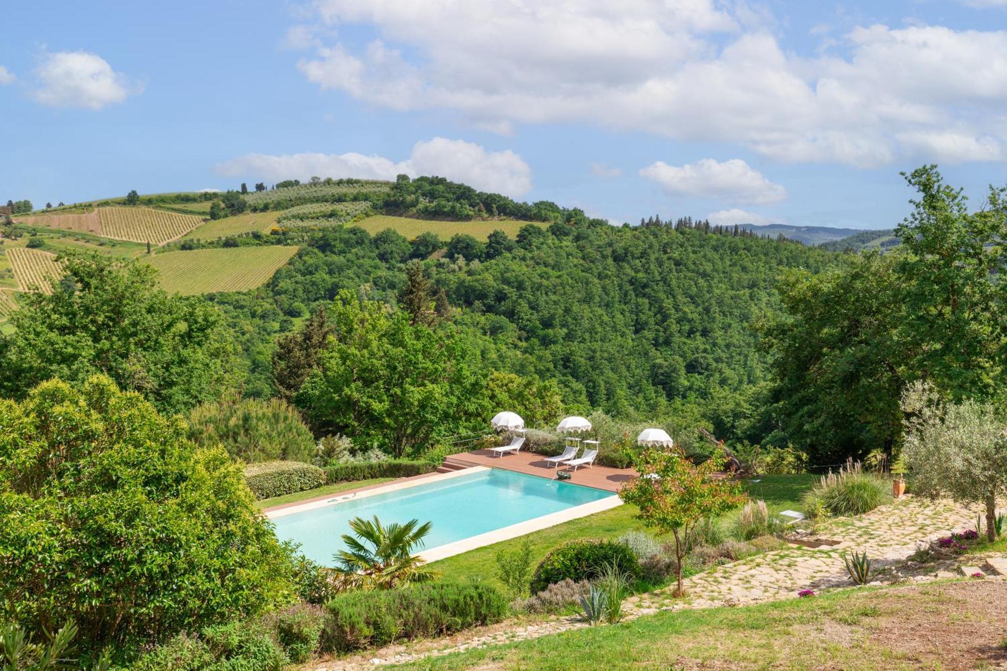 Villa Rignana Chianti Estate, Pool, Tennis,Cook Greve in Chianti Luaran gambar