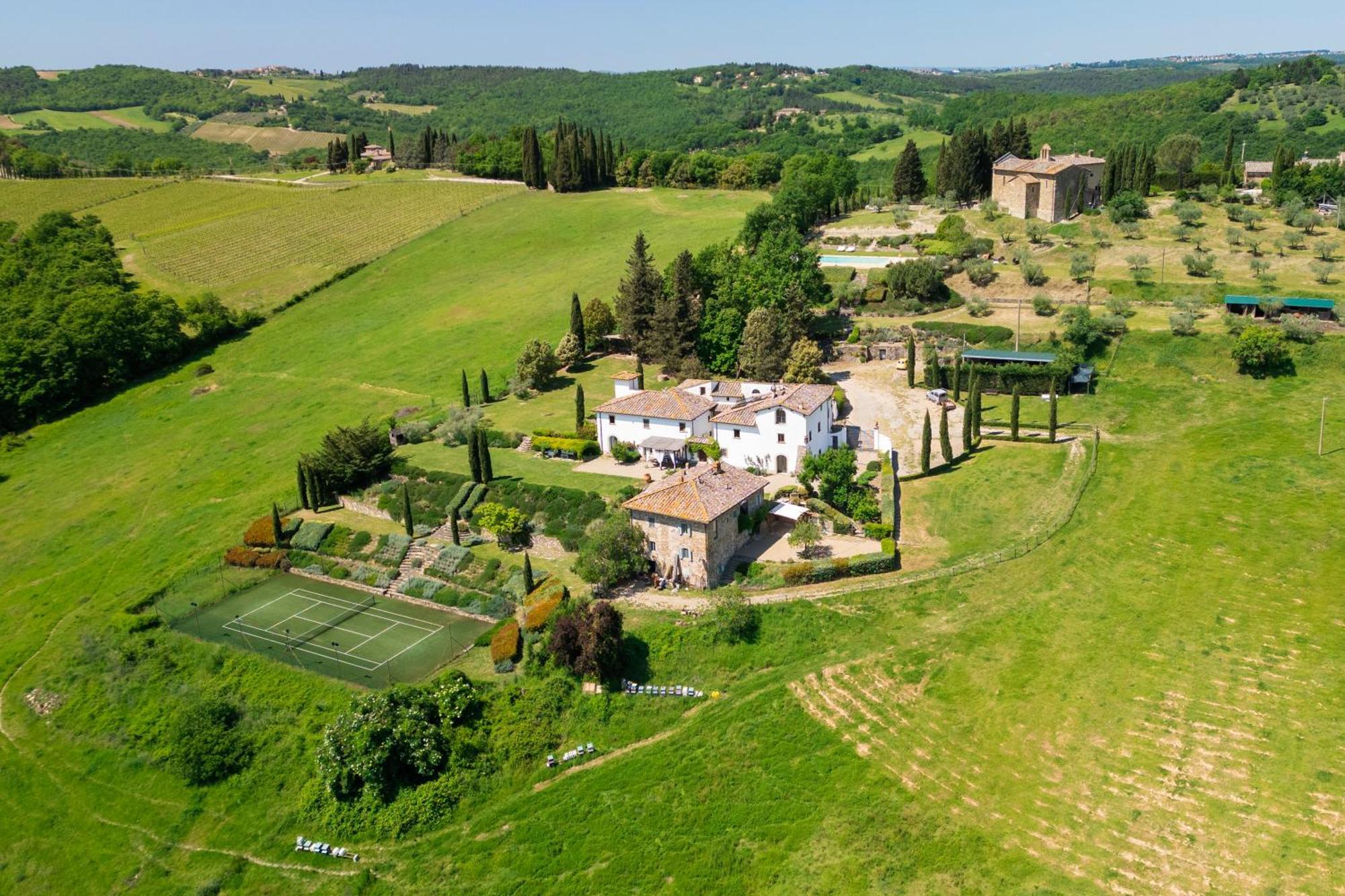 Villa Rignana Chianti Estate, Pool, Tennis,Cook Greve in Chianti Luaran gambar