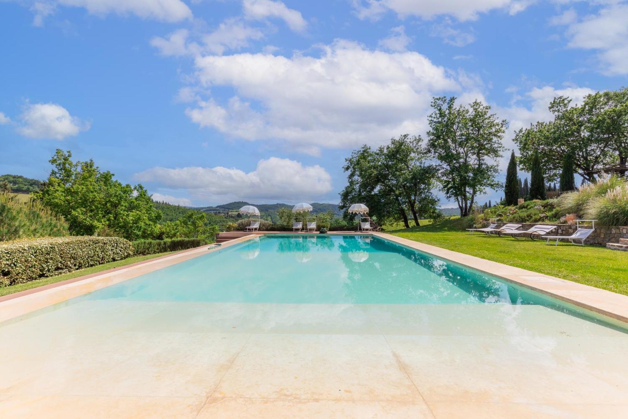 Villa Rignana Chianti Estate, Pool, Tennis,Cook Greve in Chianti Luaran gambar