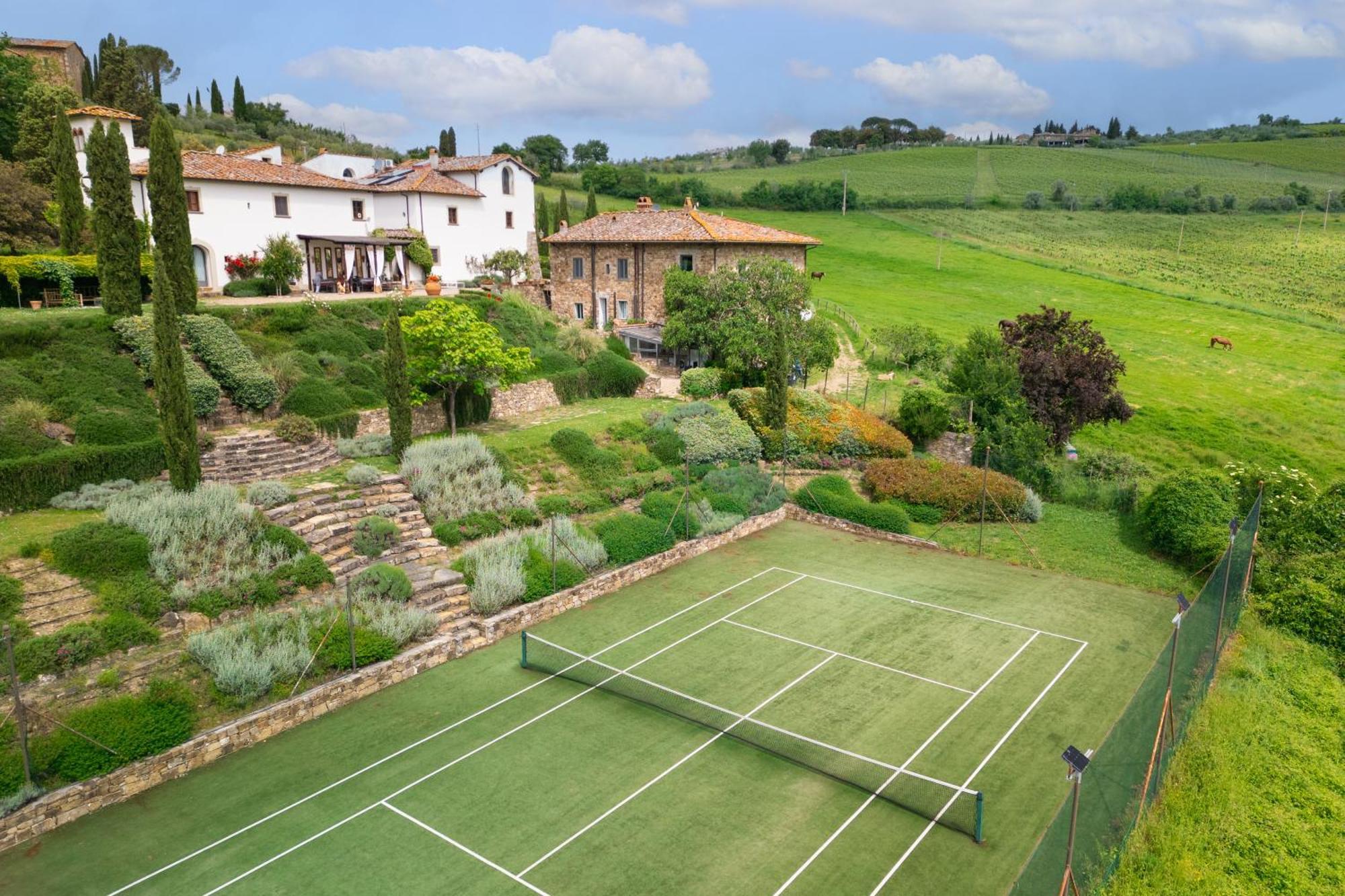Villa Rignana Chianti Estate, Pool, Tennis,Cook Greve in Chianti Luaran gambar